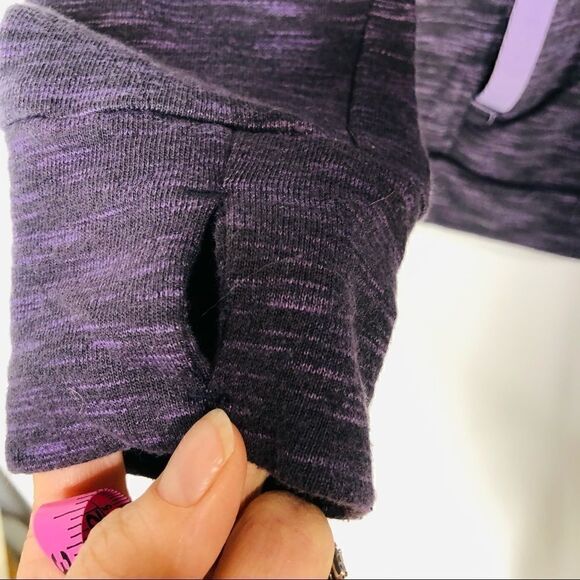 Avalanche Purple Heathered Pullover Snap Jacket - Picture 7 of 14